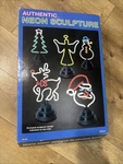 Advantage Industries Neon Reindeer Sculpture With Base Light Lamp Tabletop New. Price: $49.99.
