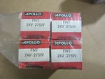 (4) Apollo Fnt 24V 275W Projection Lamps New!!! Box With Free Shipping. Price: $24.95.
