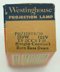 Westinghouse Cfc Projection Lamp 150W Fila Bulb Nos PH/150T8/70 New. Price: $27.99.