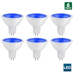 Sunlite MR16 Blue Led Bulb, 12 Volt, 3W, GU5.3 Base, 25W Equivalent (6 Pack) New. Price: $57.51.
