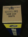 Ge Quartzline Lamp Evr Q500CL/CM 500W 120V 2950 K New. Price: $20.00.