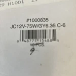 Bulb/lamp Ushio # 1000835 12V 75W GY6.35 New. Price: $90.00.