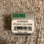 1X Replacement Bulb For Ushio 048777140741 20W 12V Nib New. Price: $5.99.