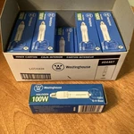 Bulbs Westinghouse 04467 100W Single Ended Halogen T-4, Clear, E-11 Base New. Price: $89.99.