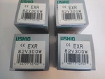 Ushio Halogen Projector Exr 82V 300W. Lot Of Four 4. Bulb Lamps In Box. New. Price: $29.00.