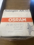 Osram 75W 12V Tungsten Lamp With Reflector AR111 Base 41840SP Degree New. Price: $20.00.