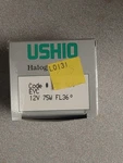 Ushio MR16 Lamp, 12 Volt, 75 Watt, FL36 New. Price: $9.00.