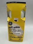 Old Style Ge Soft White 3-WAY Light Bulb 100/200/300W PS25 Nos New. Price: $15.00.