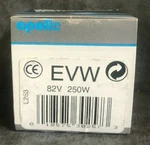 New - Apollo No. Evw Halogen Projector Lamp, 82 Volt X 250W Bulb. Price: $7.95.