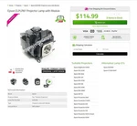 Oem Epson Elplp 87 Replacement Projector Lamp And Housing-new, Factory-sealed. Price: $59.99.