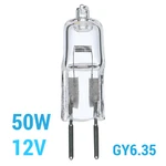 Satco S3121 S3470 50T4/CL Clear Bulb 50W 12V 2-PIN Bi-pin GY6.35 Warm White New. Price: $5.55.