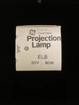 New Elb Ge Quartzline Projection 30V 80W Projector Lamp. Price: $10.00.