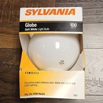 Sylvania Globe G40 100W Soft White 120V 2500HRS Glass Screw Light Bulb Brand New. Price: $7.49.