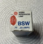Ge Bsw Photo 7V .20A Light Bulb Sound Reproducer Lamp New Old Stock Open. Price: $5.99.