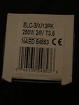 Osram Halogen Display/optic Lamp Elc-hl 250W 24 V 54853 New. Price: $15.00.
