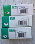 Set 3X Ushio Fad 650W 120V Halogen Lamp Model 1000471 R7S Base For Arri Open. Price: $30.00.
