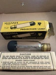 Vintage Sylvania Black Top Projection Lamp 750 Watts 120 V. Dfil T12 C2 Used. Price: $9.50.