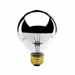 Bulbrite 100G25HM Half Chrome 100W Globe Shape New. Price: $28.15.