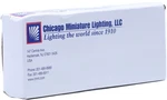 * Chicago Minature Lighting 6S6/130V-10PK Pack Of Lighbulbs Open. Price: $28.00.