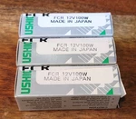 New (lot Of 3) Fcr Ushio 100W 12V Lamp Bulb GY6.35 Pin Made Japan. Price: $22.00.