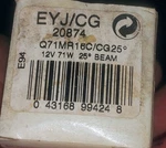 Nos Ge Precise 20874 12V 71W MR16 Bulb - Direct Hella Replacement 25 ... New. Price: $39.99.