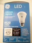 Ge 3000K 470LM 7W LED7DR20/830 Dimmable Pack Of New. Price: $19.94.