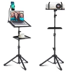 Lusweimi Projector Tripod Stand, 50 Laptop With 2 Shelves For Projecto... New. Price: $70.50.
