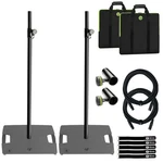 Gravity GLS431B Black Lighting Stand 2-PACK W/steel Base & Bag 35MM M10 Flange New. Price: $647.40.