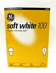 Ge Soft White 100W Bulbs (4 Pack), Collector Item, Nos, A19, Old School New. Price: $45.00.