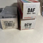 1 Ge & 2 Sylvania Projector Bulbs Lot Open. Price: $40.00.